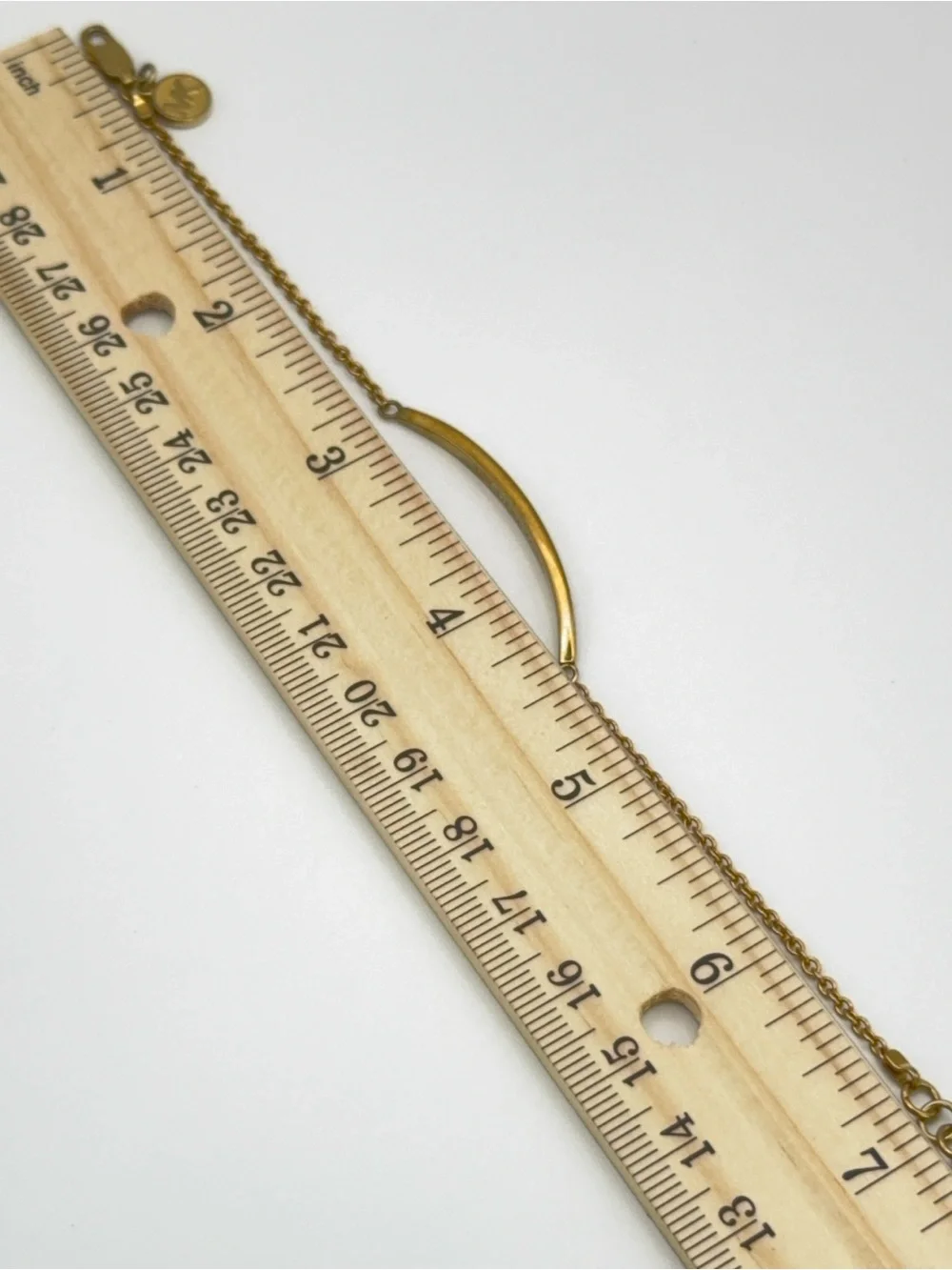 Gold-tone MK Michael Kors pavé curved bar Bracelet